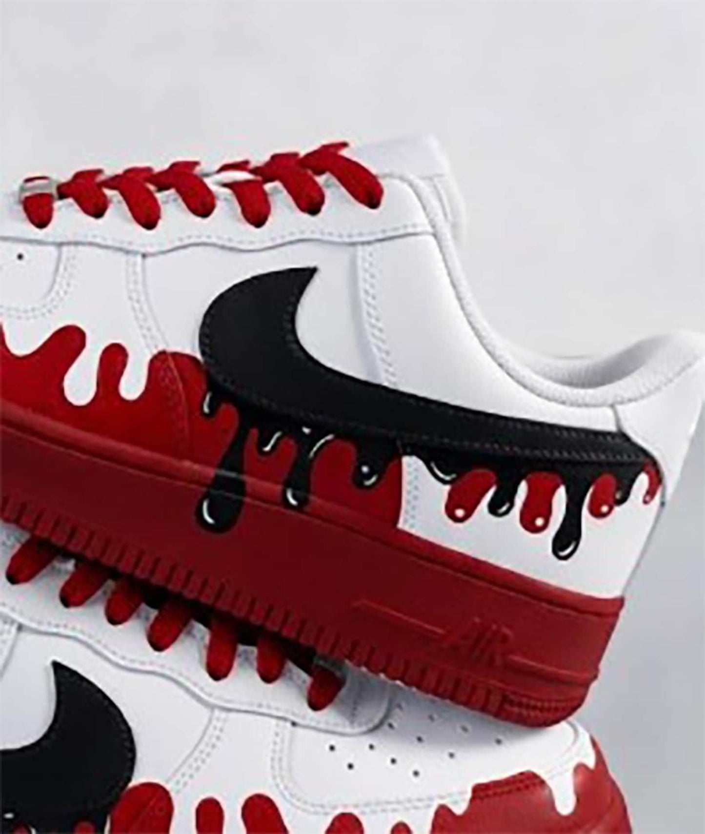 Custom Sneaker Red Drip