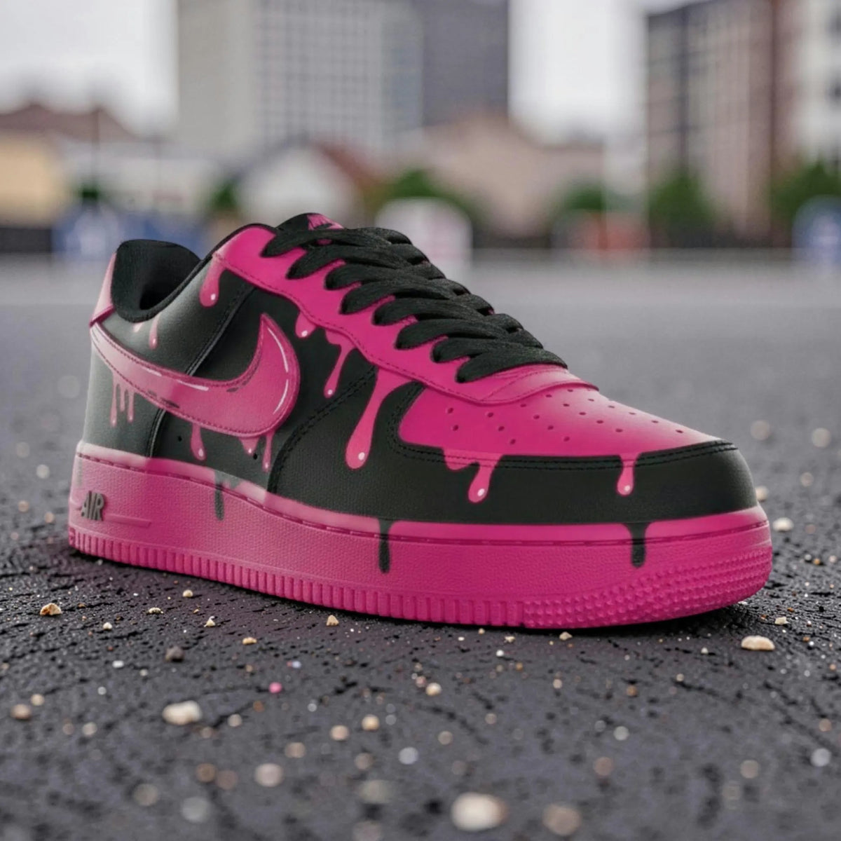 Custom Sneaker Pink Drip