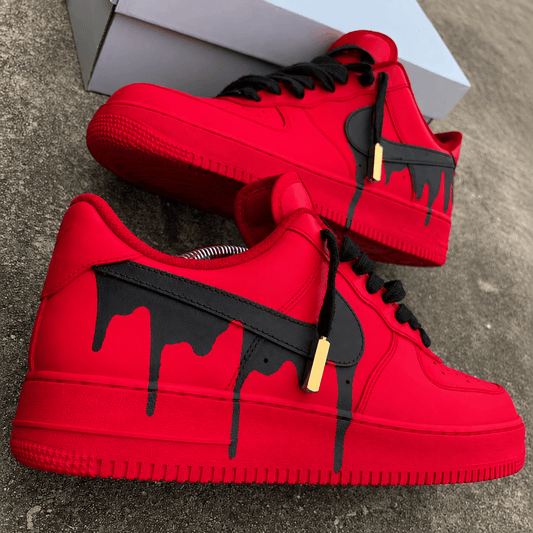 Custom Sneaker Red Drip