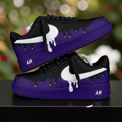 Custom Sneaker Purple Drip