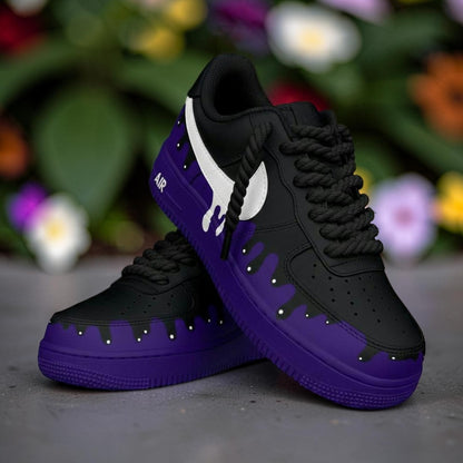 Custom Sneaker Purple Drip