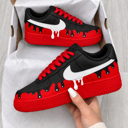 Custom Sneaker Red Drip Special