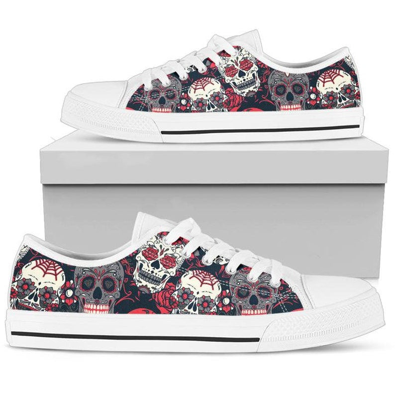 Low Top - Skull Shoes, Skull Sneakers