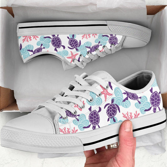 Low Top - Turtle Shoes in Purple