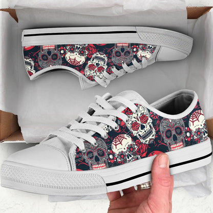 Low Top - Skull Shoes, Skull Sneakers