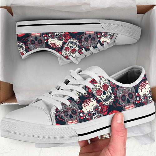Low Top - Skull Shoes, Skull Sneakers