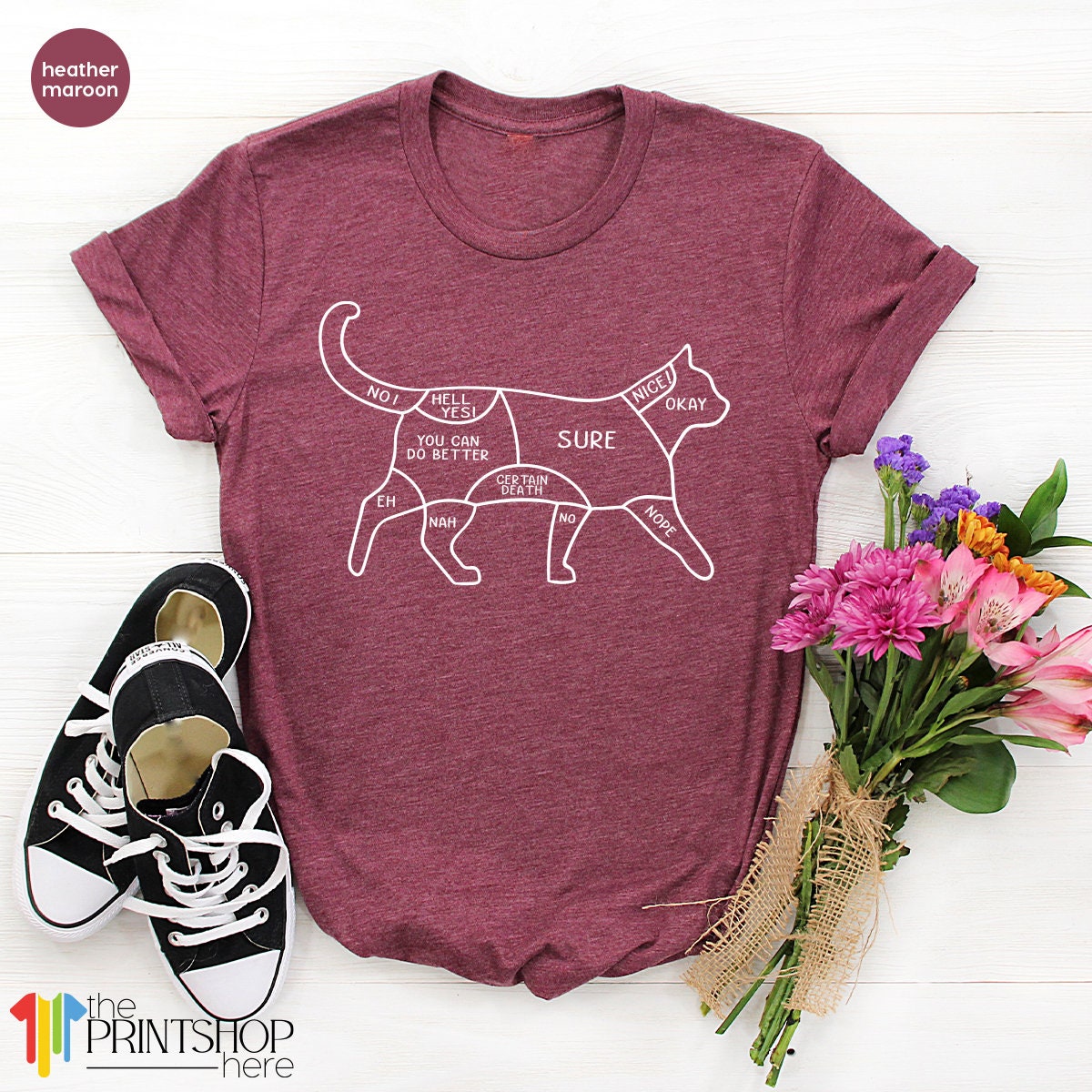T-SHIRT - Funny Cat Unisex Shirt, Cat Owner Shirts