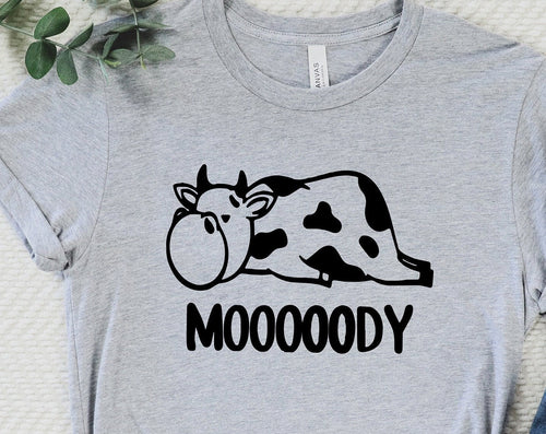 T-SHIRT - Cow Moody Unisex Shirt